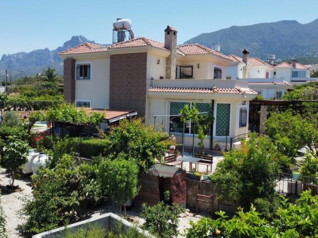 LUXURY VILLA WITH POOL FOR SALE WITH SEA VIEW THAT DOES NOT CLOSE THE WAY ON THE RING ROAD IN KYRENIA! ** 