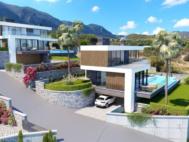 VILLAS FOR SALE WITH SUPER LUXURY VIEWS IN KYRENIA BELLAPAIS ** 