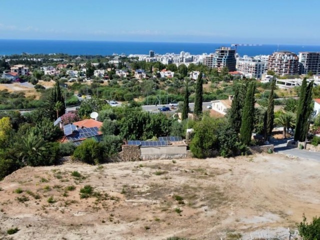 GİRNE ÇEVREYOLU ÜZERİNDE TÜRK TAPULU MANZARALI SATILIK ARAZİ 