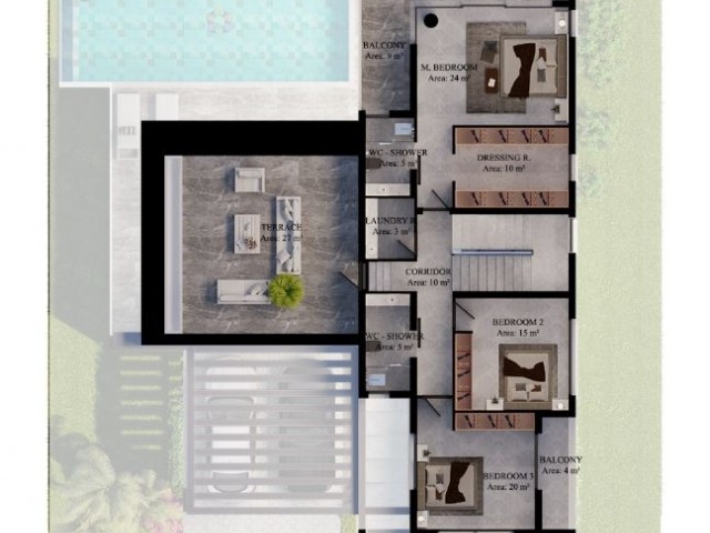 MODERN 4 + 1 VILLAS FOR SALE IN THE RING ROAD EDREMIT AREA! ** 