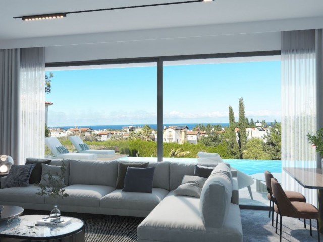 TRI-PLEX VILLAS FOR SALE IN GİRNE ÇATALKÖY WITH A VIEW!