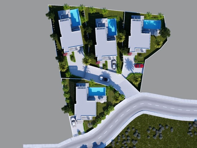 Luxury 4+1 villas with pool for sale in Kyrenia Bellapais / Ozanköy!