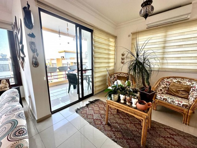 🍀135 m² Spacious 3+1 Luxury Flat for Sale in a Decent Site in Lapta with Great Sea View..