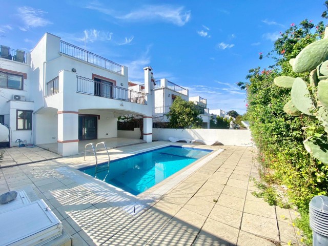 3+1 VILLA FOR SALE WITH POOL AND LARGE ROOF TERRACE IN TRNC GIRNE DOGANKOY, WALKING DISTANCE TO THE OLD SCHOOL AND EVERYTHING YOU NEED, 5 MINUTES TO MARKETS, PUBLIC TRANSPORTATION AND RESTAURANTS.