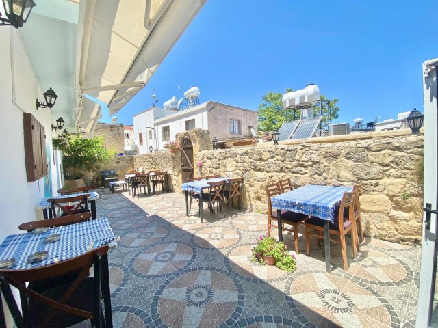 A workplace for sale with all permits that you can use as a restaurant, coffee shop and bar in the Ancient Port in the center of Kyrenia.