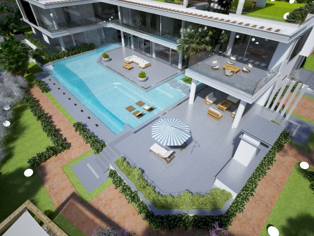 Bellapaıs'ta 2800m2 Arazi içinde Muhteşem Deniz ve Bellapais Manastırı manzaralı Satılık Villa