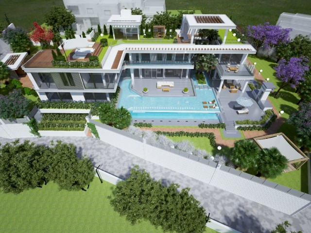 Bellapaıs'ta 2800m2 Arazi içinde Muhteşem Deniz ve Bellapais Manastırı manzaralı Satılık Villa