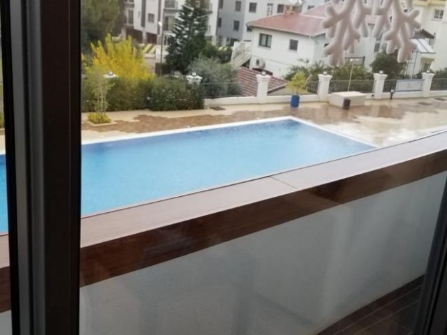 2+1 FLAT FOR RENT IN AKACAN ELEGANCE CENTER, CYPRUS, WITH MOUNTAIN AND POOL VIEW