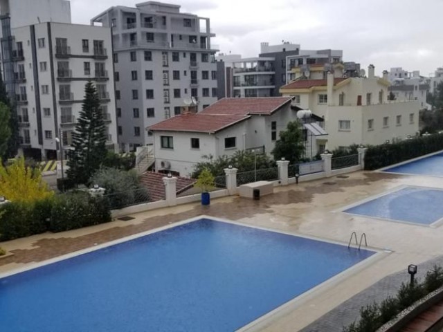 2+1 FLAT FOR RENT IN AKACAN ELEGANCE CENTER, CYPRUS, WITH MOUNTAIN AND POOL VIEW