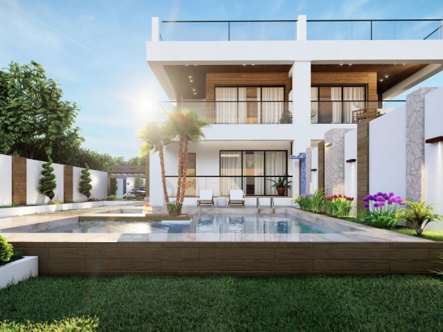 Three Bedroom Semi-detached villa in Project in Esentepe