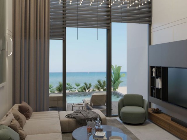 2+1 loft in luxury project at the seashore of Esentepe