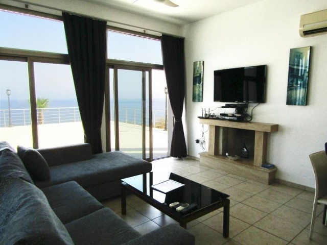 'Executive 3 bedroom Private VILLA, Perfect cliff top location situated directly above the shoreline giving amazing SEA VIEWs and sunsets. Very secluded, Private 10m x 5m infinity pool with separate 2m x 2m paddling pool. Large terraces, shade, Poolside WC and shower facilities. Stone BBQ, Off road 