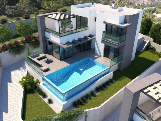 Modern Design 3 Bedroom Villa 3+1 with Infinity Swimming Pool