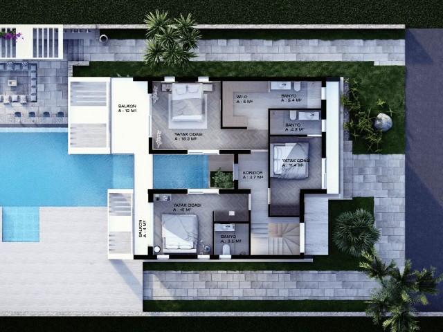 Modern Luxury 4 Bedroom Villas With Sea Views And Private Swimming Pool   