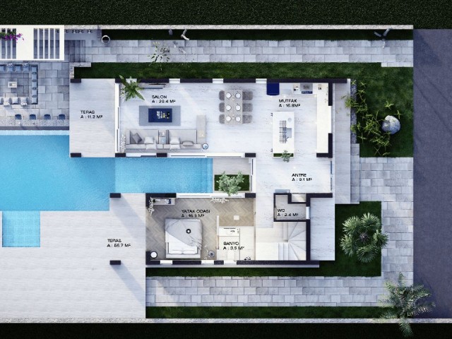 Modern Luxury 4 Bedroom Villas With Sea Views And Private Swimming Pool   