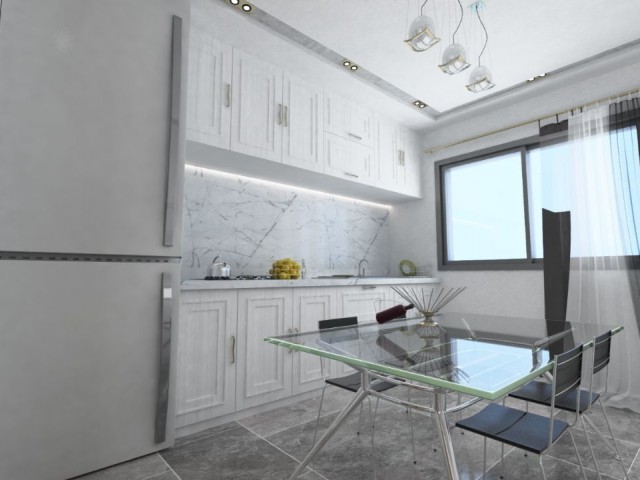 Wunderschönes Penthouse mit 1 Schlafzimmer und 65 m2 Dachterrasse in Iskele Boğaz