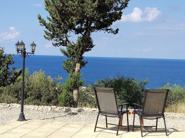 Средиземноморская вилла с 3 спальнями и панорамным видом на горы и море в Эсентепе, Северный Кипр