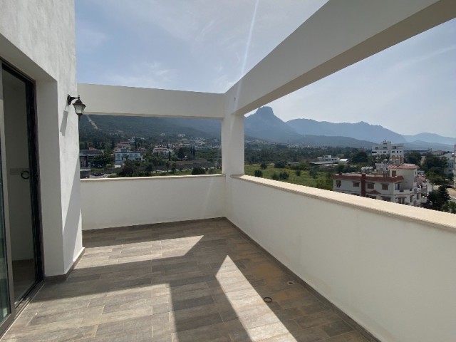 3+1 FURNISHED PENTHOUSE IN GREENERY WITH SEA AND MOUNTAIN VIEW 