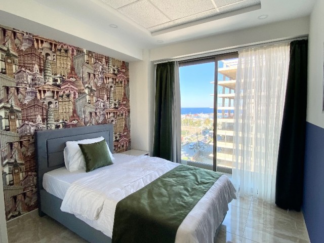 NULL 2+1 WOHNUNG IM NEUEN HAFEN LLOGARA SEA VIEW LLOGARA SUITE SCHLAFZIMMER ** 