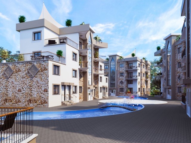 FOR SALE IN KYRENIA/ALSANCAK 1+1/2+1 APARTMENTS ** 