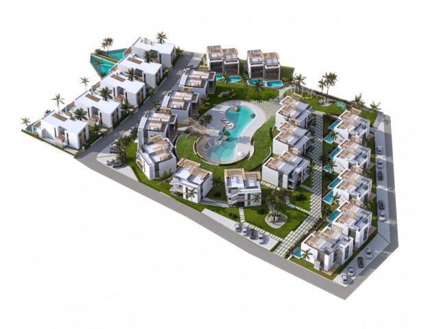 DETACHED VILLAS/TWIN VILLAS/FLATS FOR SALE UNDER CONSTRUCTION IN KYRENIA/BAHÇELİ