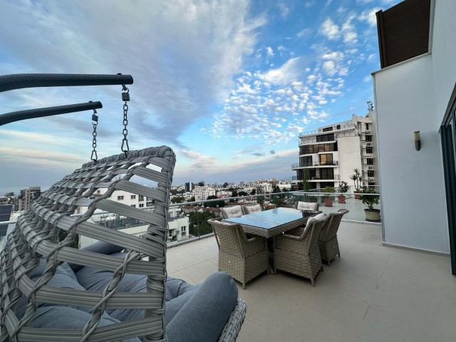 3+1 PENTHOUSE FOR SALE IN CENTER OF KYRENIA