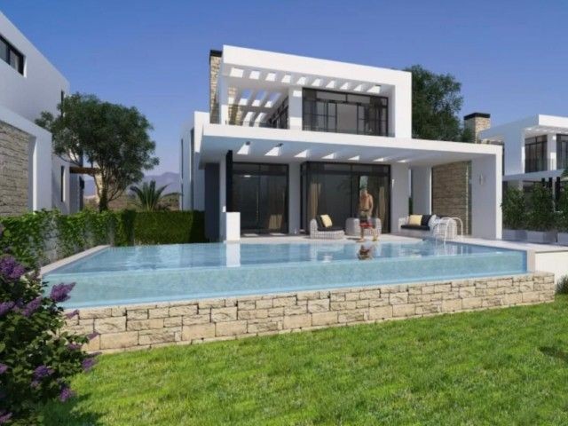 4+1 VILLAS UNDER CONSTRUCTION FOR SALE IN GIRNE/ÇATALKÖY