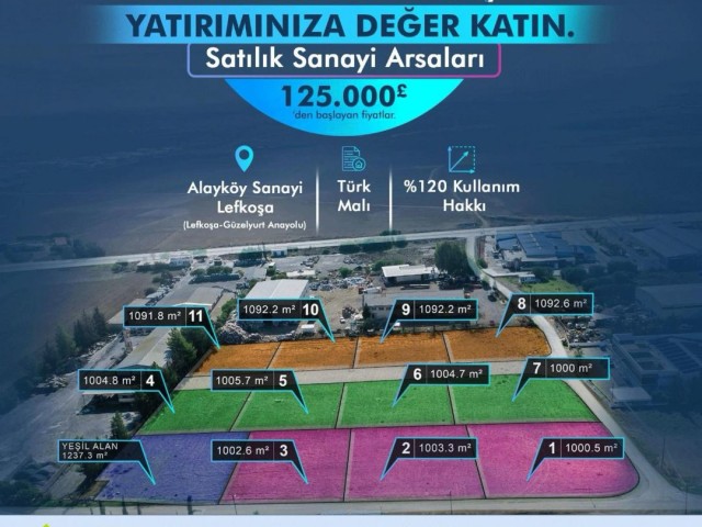 LANDS FOR SALE IN NICOSIA/ALAYKÖY INDUSTRY