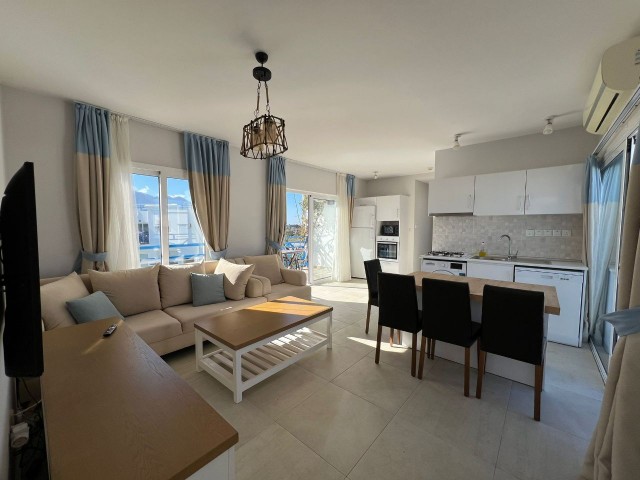 2+1 FURNISHED FLAT FOR RENT IN BLUE MARE SITE IN GIRNE/ALSANCAK