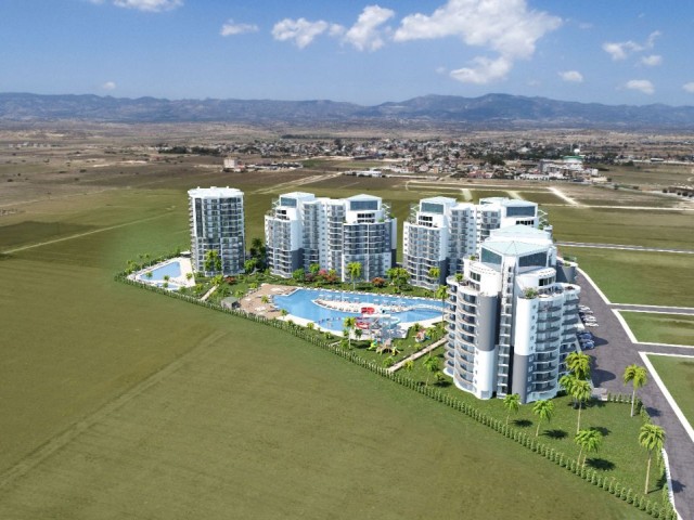 STUDIO/1+1/2+1 FLATS FOR SALE IN THE PROJECT PHASE IN İSKELE/LONG BEACH