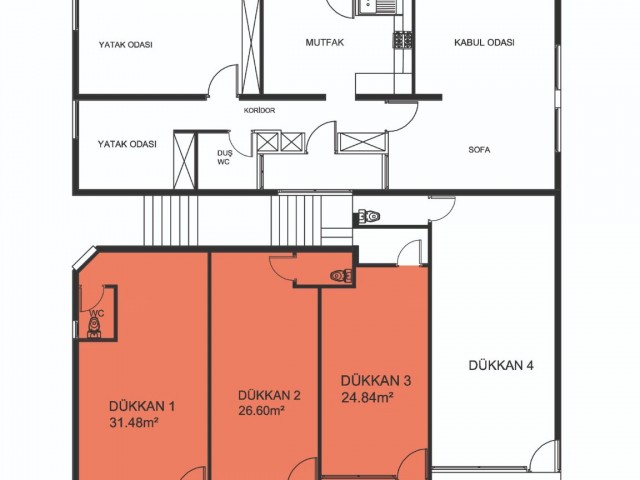 ARBEITSPLATZ ZU VERMIETEN NEBEN DER METROPOL NICOSIA/TAŞKINKÖY