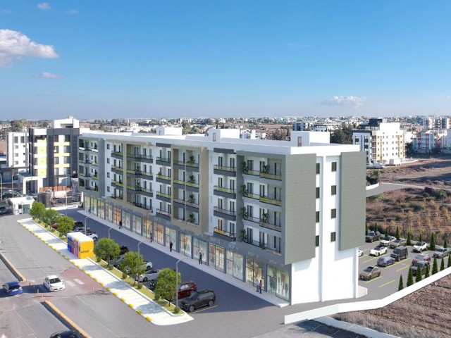 FLATS AND SHOPS FOR SALE UNDER PROJECT PHASE IN NICOSIA/KÜÇÜK KAYMAKLI