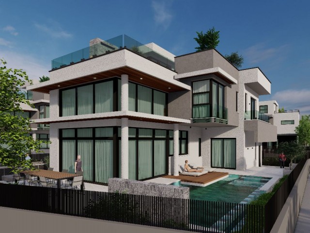 3+1/4+1 VILLAS FOR SALE IN GIRNE/ÇATALKÖY UNDER PROJECT PHASE