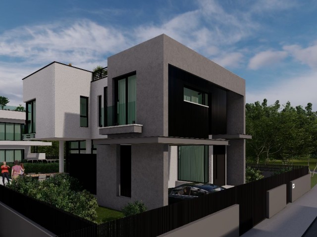 3+1/4+1 VILLAS FOR SALE IN GIRNE/ÇATALKÖY UNDER PROJECT PHASE