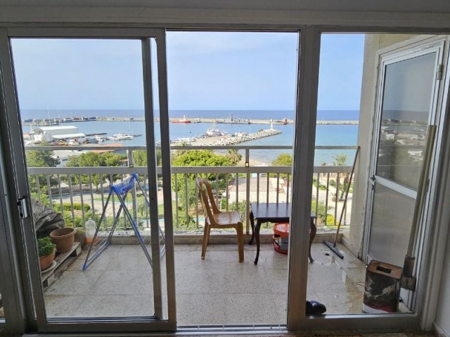 3+1 FLAT FOR SALE WITH FULL SEA VIEW IN KYRENIA NEW PORT AREA