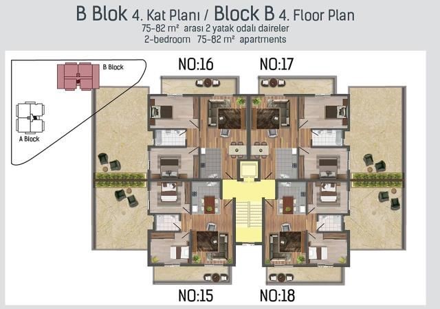 Квартиры 1 + 1 и 2 + 1 на продажу в Фамагусте ** 