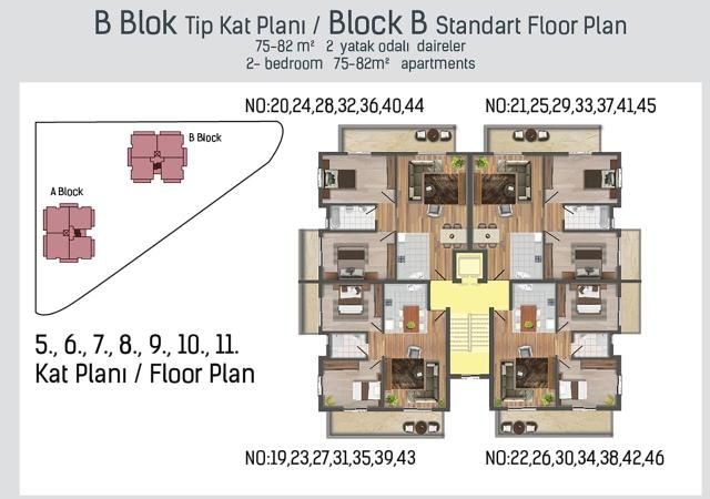 Квартиры 1 + 1 и 2 + 1 на продажу в Фамагусте ** 