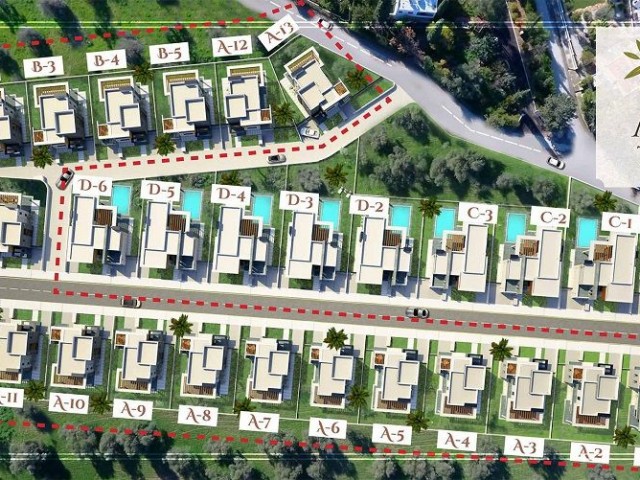 Ready to move in Turkish Title Villas for sale in Ozankoy