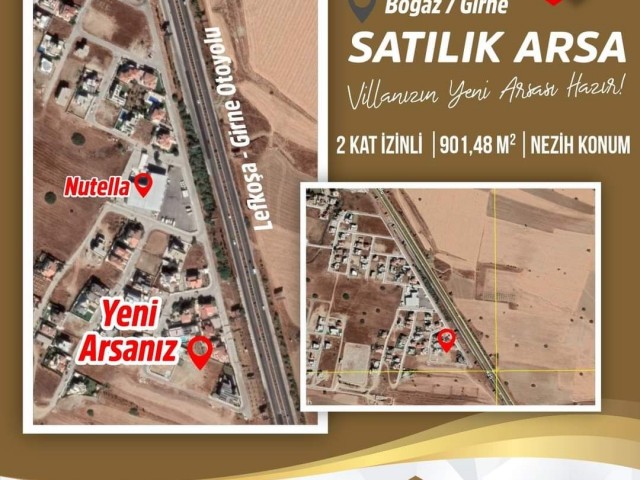 Girne Boğaz'da SATILIK arsa...