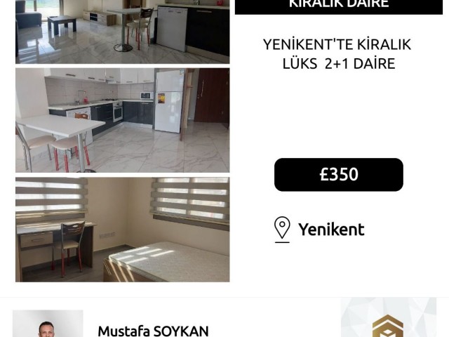 LUXUS 2 + 1 WOHNUNG ZU VERMIETEN IN YENIKENT TE ** 