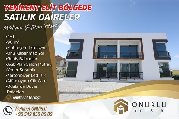 APARTMENTS FOR SALE IN THE ELITE AREA OF YENIKENT...A Great Investment Opportunity! ** 