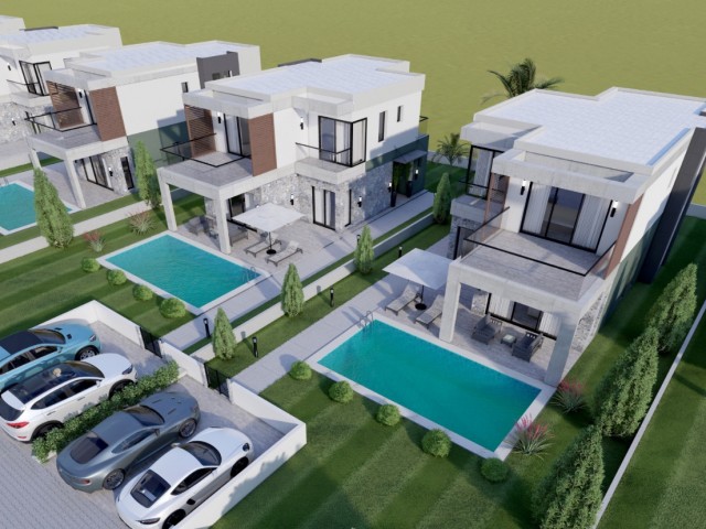 3+1 NULL VILLA ZUM VERKAUF IN KYRENIA CHATALKÖY MIT B ① UND KAMIN ** 