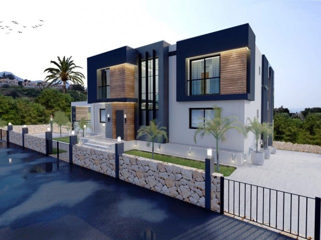Villa For Sale In Girne/Arapköy, 20 Minutes From Kyrenia, With Uninterrupted Sea and Mountain Views ** 