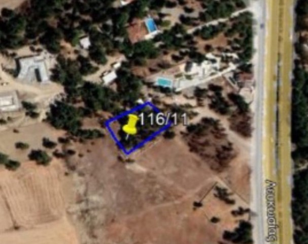 Girne / Agirdag'd Turkish Financial Land For Sale Near the Main Road Dec ** 