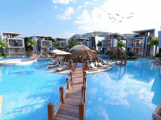 Villas for Sale in Kyrenia/Lapta Complex with Communal Pool