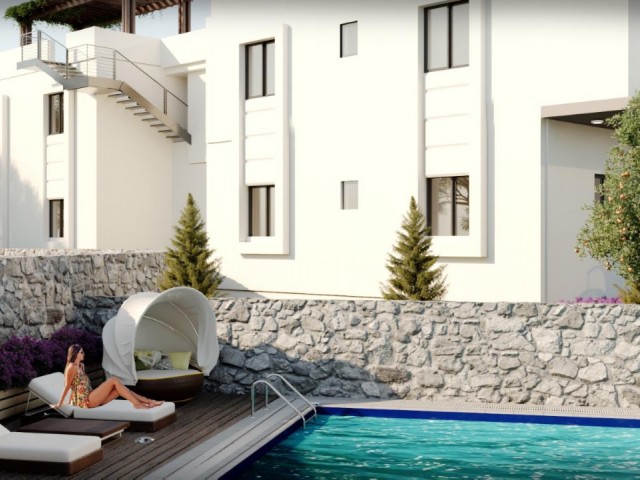 Apartments for Sale in Kyrenia/Çatalkoy with Private Garden or Terrace