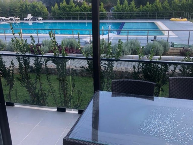 Luxury Furnished Flat for Sale in a Site with Pool in Kyrenia/Alsancak