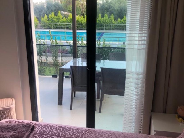 Luxury Furnished Flat for Sale in a Site with Pool in Kyrenia/Alsancak