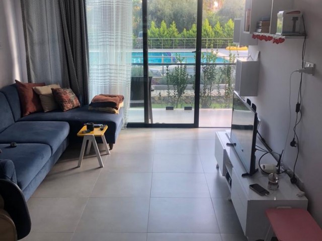 Luxury Furnished Flat for Sale in a Site with Pool in Kyrenia/Alsancak