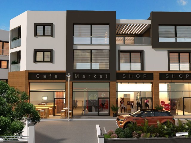 A BRAND NEW COMMERCIAL INVESTMENT OPPORTUNITY IN KYRENIA - ALSANCAK, A SHOP WITH A VALUE OF 75 M2 ** 